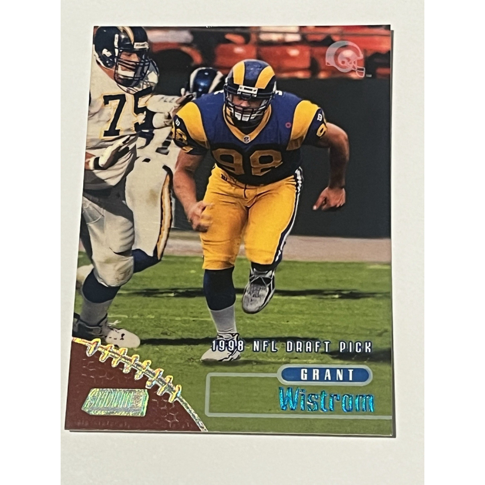 Grant Wistrom 1998 Topps Stadium Club Rookie Card St Louis Rams